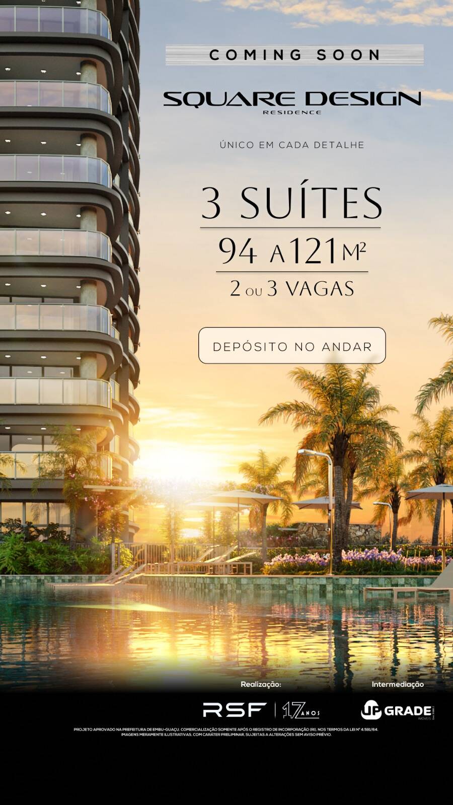 Apartamento, 3 suítes, 94m², em Dezoito do Forte Empresarial/Alphaville. — foto 3