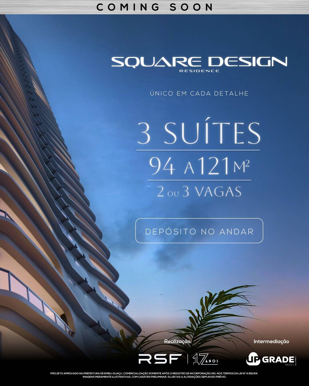 Apartamento, 3 suítes, 94m², em Dezoito do Forte Empresarial/Alphaville. — foto 2